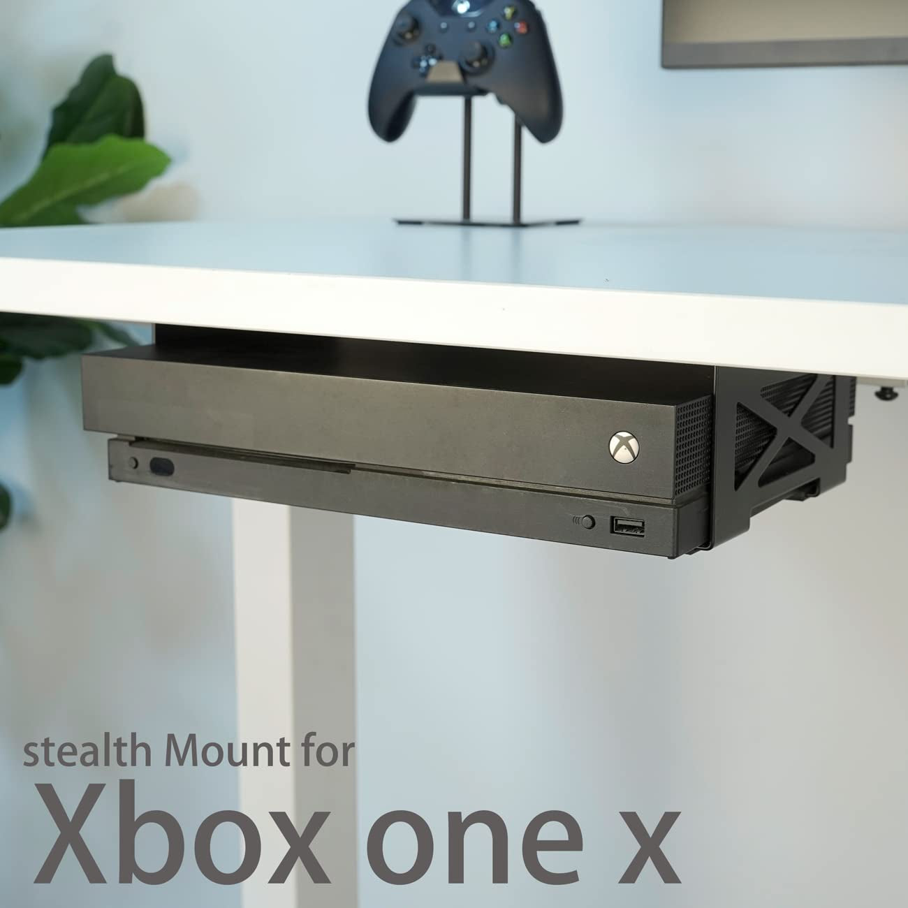 Universal under Desk Storage Mount for Xbox Series S, Xbox One S/X,Xbox 360,PS4 Slim/Pro,Compatible with Cpu,Ups,Small Form Factor Desktop Tower, Mini Pc