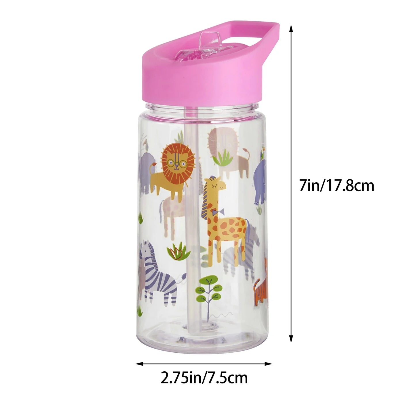 Baby Sippy Cup with Weighted Spill Proof Toddlers Cup with Handle(1Pc,7X2.75In)