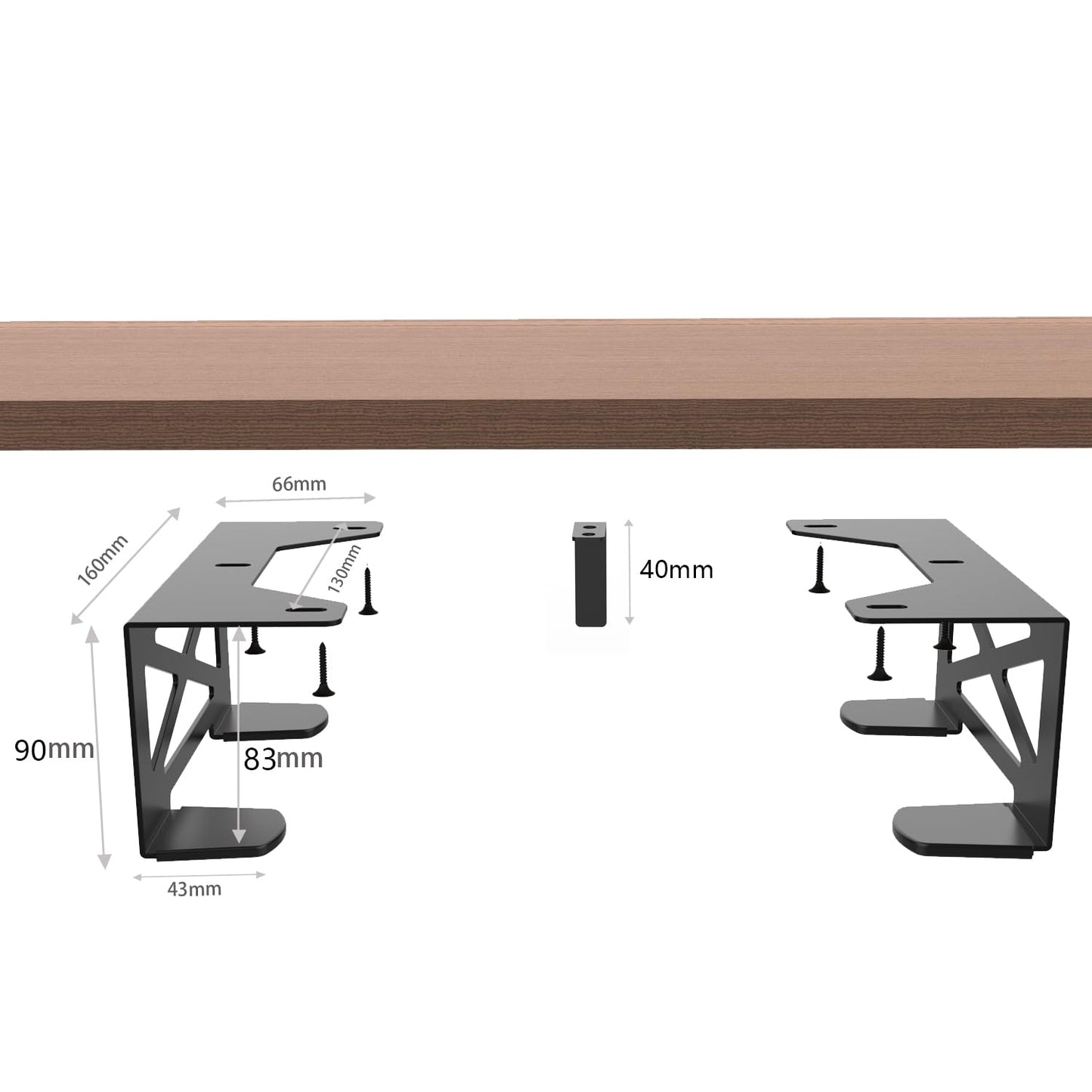 Universal under Desk Storage Mount for Xbox Series S, Xbox One S/X,Xbox 360,PS4 Slim/Pro,Compatible with Cpu,Ups,Small Form Factor Desktop Tower, Mini Pc