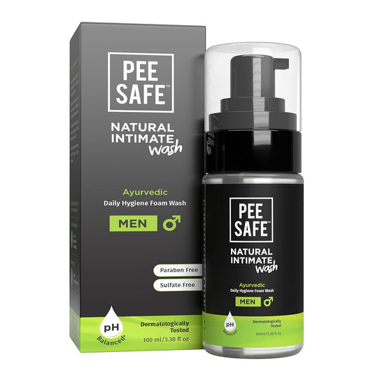 PEESAFE Natural Intimate Wash for Men | with Tea Tree Essential Oil | Ayurvedic | Intimate Wash | Men Genital Wash | Intimate Wash Men | Men'S Intimate Wash