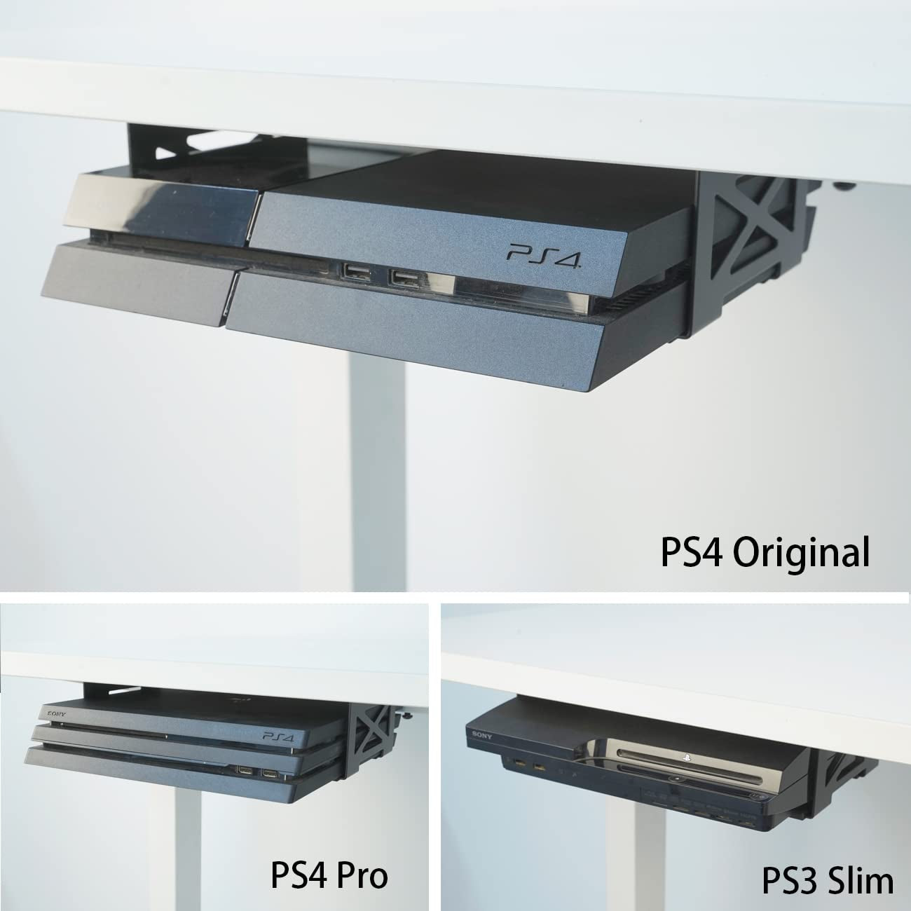 Universal under Desk Storage Mount for Xbox Series S, Xbox One S/X,Xbox 360,PS4 Slim/Pro,Compatible with Cpu,Ups,Small Form Factor Desktop Tower, Mini Pc